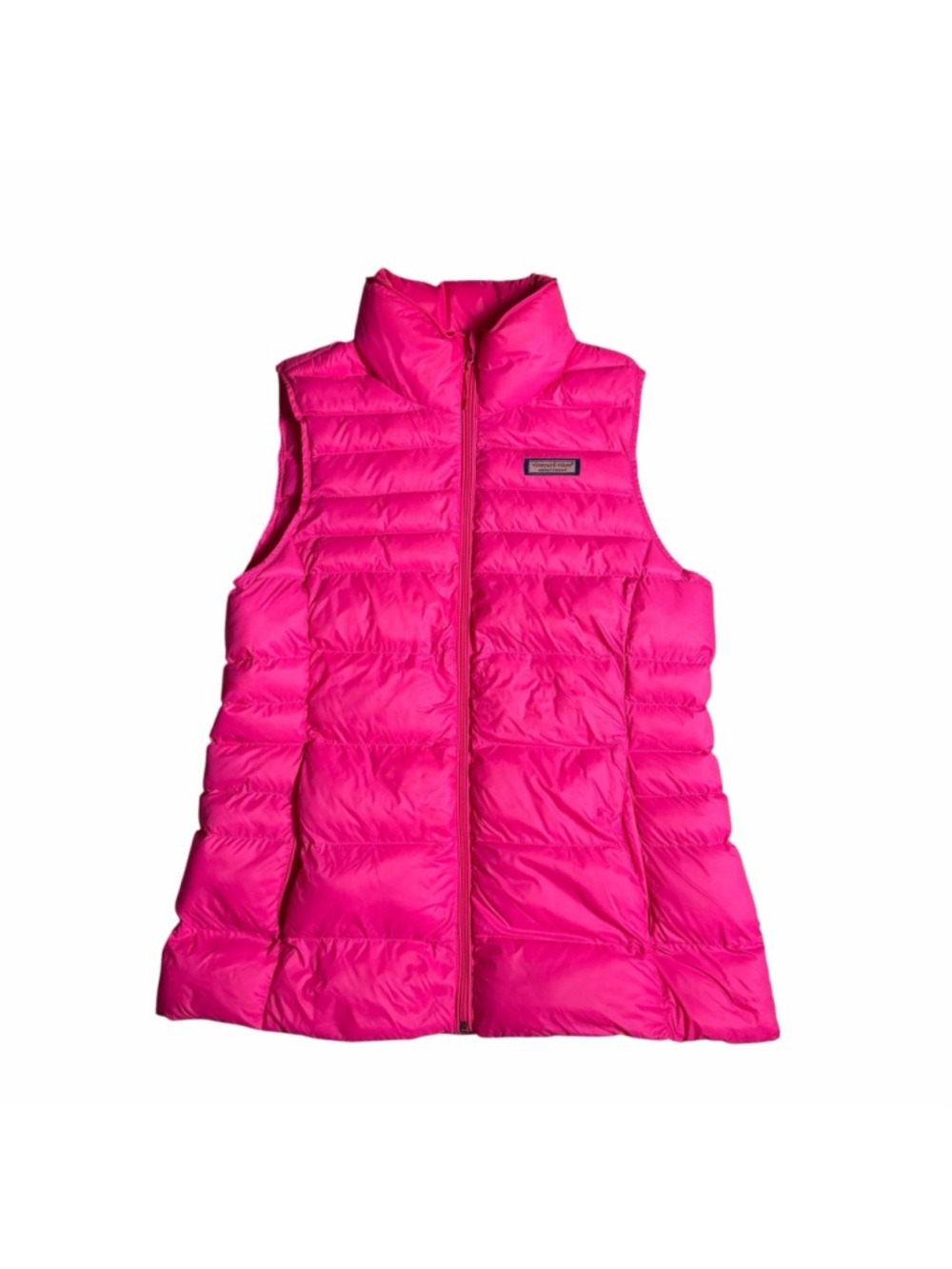 Vineyard Vines Puffer Vest Pink Women's Medium Preppy $120 - Picture 3 of 11